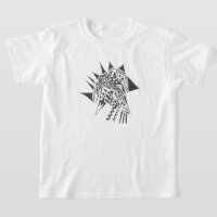 Arte de Tatuagem Tribal Abstrata Preta e Branca co