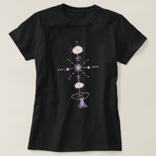 Camiseta Arte de Tatuagem Tribal Abstrato Colorido Mágico