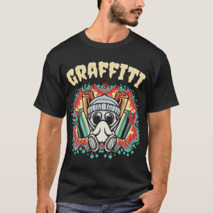 CAMISETA ARTE DE TATUALIZAÇÃO DO GRAFITE ROGUE SKULL