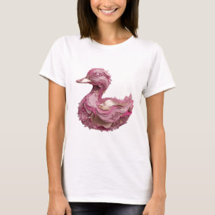 Camiseta Arte de texto 3D Chic Prata ANIMAL 01