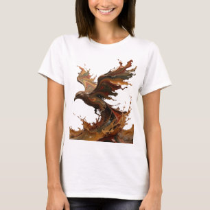 Camiseta Arte de texto 3D Cinza Dinâmico CAFÉ PASSARINHO