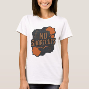 Camiseta Arte de texto 3D cinza negrito SEM ATALHOS