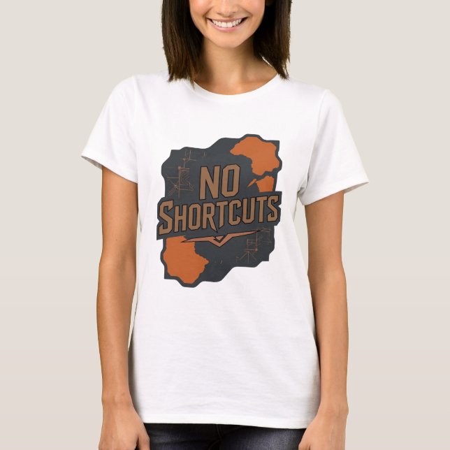 Camiseta Arte de texto 3D cinza negrito SEM ATALHOS (Frente)