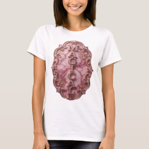 Camiseta Arte de Texto 3D Dinâmico Dourado MÁGICO