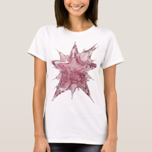 Camiseta Arte de texto 3D Edgy Pink ÁGUA SALPICO