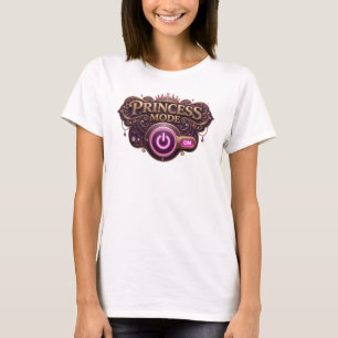 Camiseta Arte de Texto 3D em Modo Princesa Colorido e Legal
