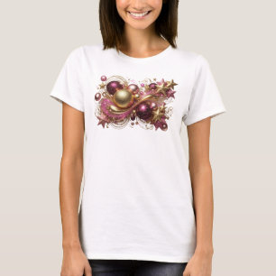 Camiseta Arte de Texto 3D MÁGICA DE NATAL Vermelho Chic