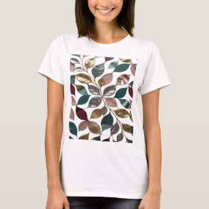 Camiseta Arte de texto 3D prateado da FUSÃO FOLIÁCEA na mod
