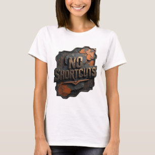 Camiseta Arte de Texto 3D Witty Gold SEM ATALHOS