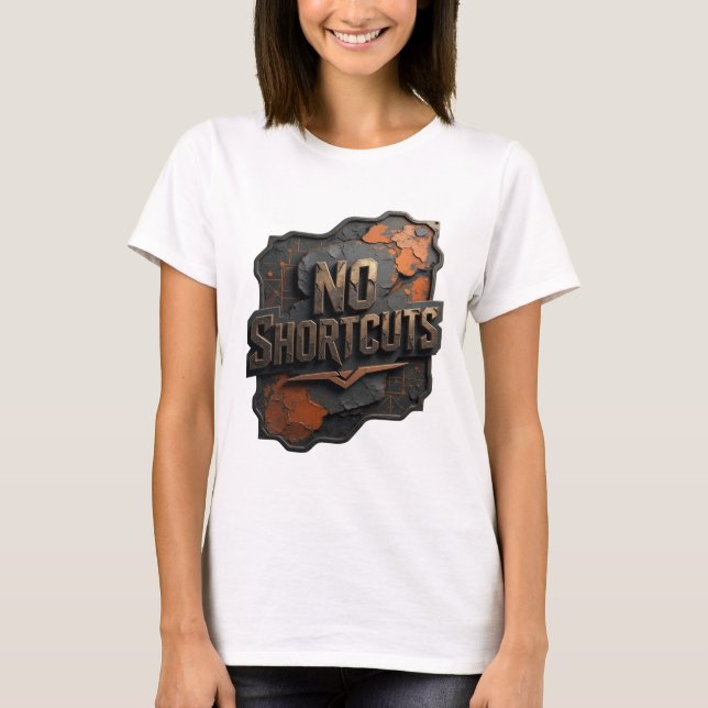 Camiseta Arte de Texto 3D Witty Gold SEM ATALHOS (Frente)