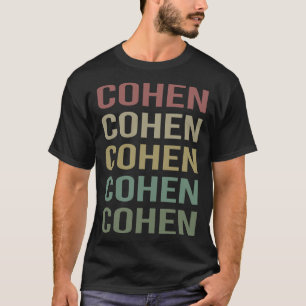 Camiseta Arte de texto colorido - Nome Cohen