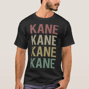 Camiseta Arte de Texto Colorido - Nome Kane