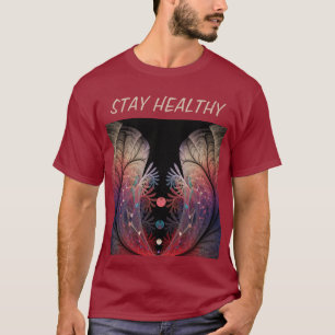 Camiseta Arte de texto de fantasia moderna abstrata Jonglag