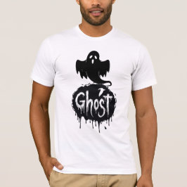 Camiseta Arte de texto gotejante de terror sombrio – Fantas