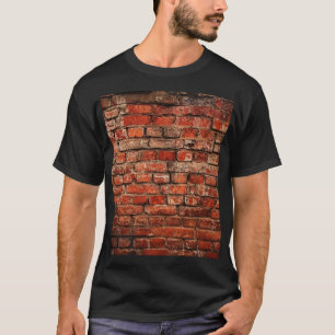 Camiseta Arte de tijolo, fundo texturizado.