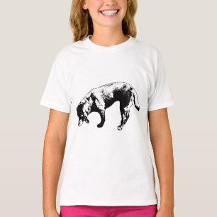 Camiseta Arte de Tinta de Labrador Retriever Focado
