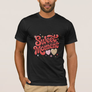 Camiseta Arte de Tipografia Divertida Momento Doce