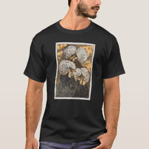 Camiseta Arte de Três Galinhas Crista por Theo Van Hoy