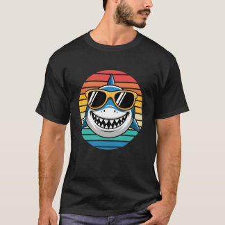 Camiseta Arte de Tubarão para Homens Mulheres Crianças Adul