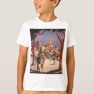 Camiseta Arte de Verão Vintage Grasse