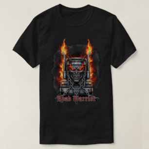 Camiseta Arte de Vetor de Caminhão de Demônio Mecânico
