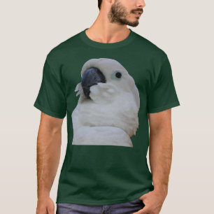 Camiseta Arte de Vetor de Rosto de Cockatoa Azul
