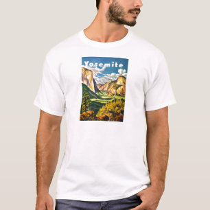 Camiseta Arte de Viagem do Parque Nacional de Yosemite