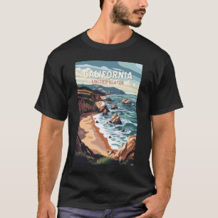 Camiseta Arte de Viagem Vintage Califórnia