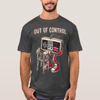 Camiseta Arte de videogame engraçada para homens e meninos