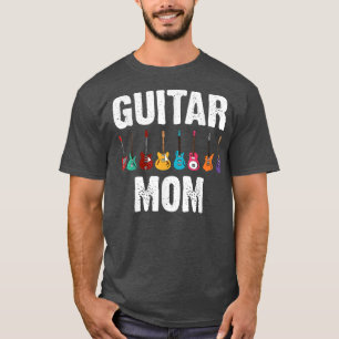 Camiseta Arte De Violão Engraçada Mãe Jogadora De Violão Mã