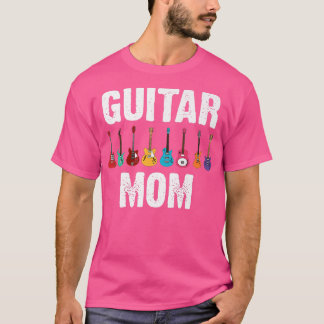 Camiseta Arte De Violão Engraçada Mãe Jogadora De Violão Mã