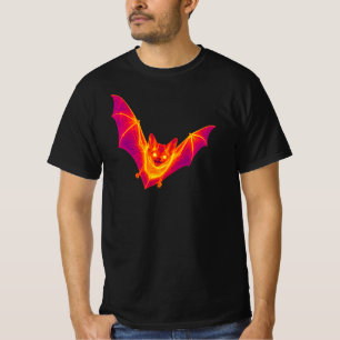 Camiseta Arte de visão de calor de morcego térmico