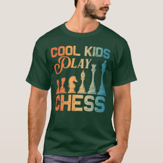 Camiseta Arte de Xadrez Legal para Meninos Meninas Amantes