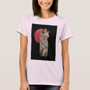 Camiseta Arte Deco Dançante, Amor e Romance Vintage