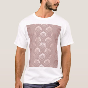 Camiseta Arte Deco: Dourada Legância de Lattice.