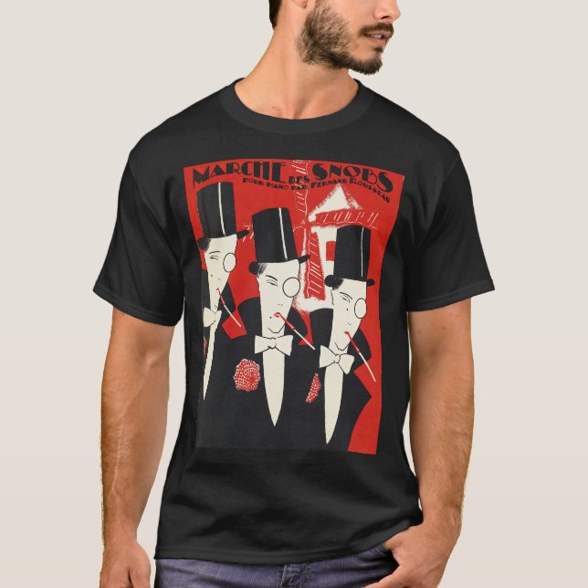 Camiseta Arte Deco snobs Ilustração (Frente)