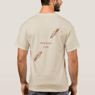 Camiseta Arte Desenhada Amiável Castanho Brushstrokes Manch