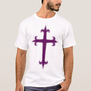 Camiseta Arte Devocional de Quaresma e Advento da Cruz Roxa