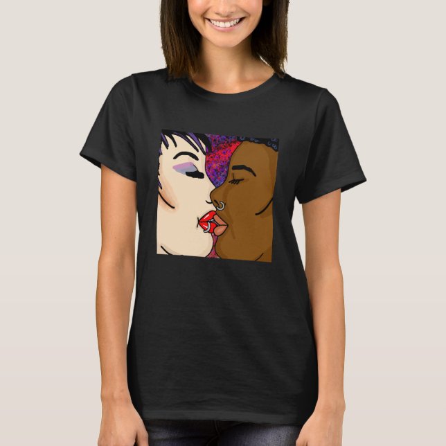 Camiseta Arte Digital | Beijo Romântico (Frente)