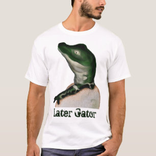 Camiseta Arte Digital com Alligador de Bebês