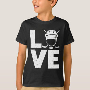 Camiseta Arte Diversão De Hóquei No Gelo Para Homens Mulher
