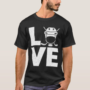 Camiseta Arte Diversão De Hóquei No Gelo Para Homens Mulher