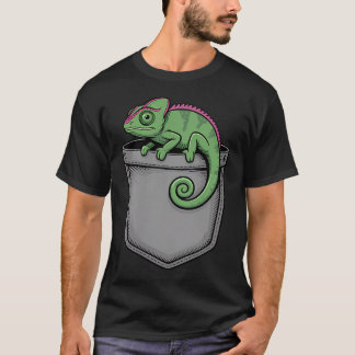 Camiseta Arte Divertida de Camaleão para Camaleão