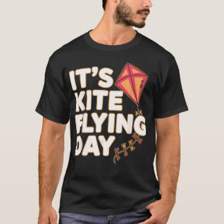 Camiseta Arte Divertida de Voo de Pipa para Amantes de Pipa