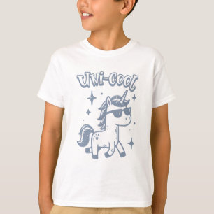 Camiseta Arte Divertida Unicórnio Uni Cool