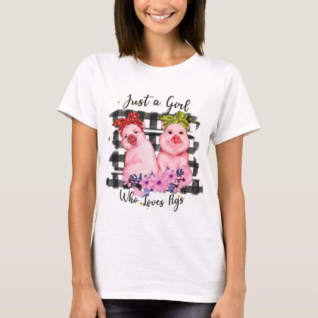 Camiseta arte do amor de porco (Frente)