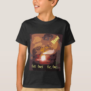 Camiseta Arte do animal do crescimento do jacaré