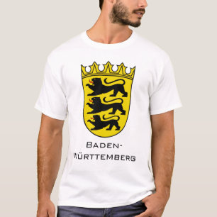 Camiseta Arte do Brasão de Armas do Estado de Baden-Württem