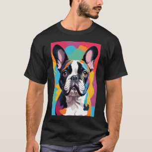 Camiseta Arte do Bulldog Francês