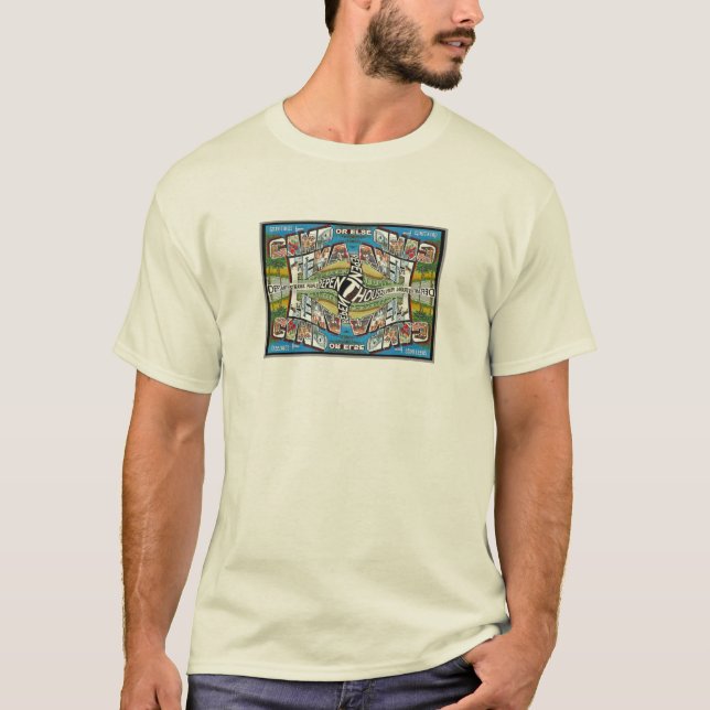 Camiseta Arte do BZ: Acampamento FEMA (Frente)